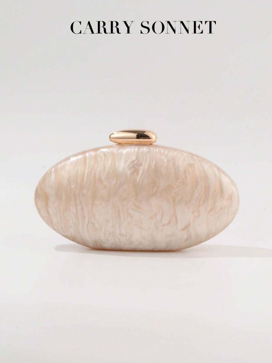 SHEIN BEŻOWA TOREBKA NA ŁAŃCUSZKU ZDOBIENIE S07__11X5X22CM