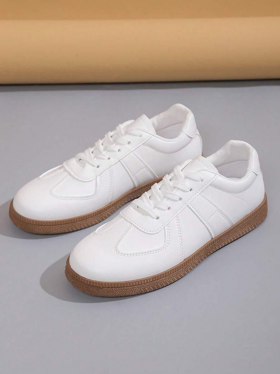SHEIN BIAŁE SZNUROWANE BUTY SPORTOWE S06__38