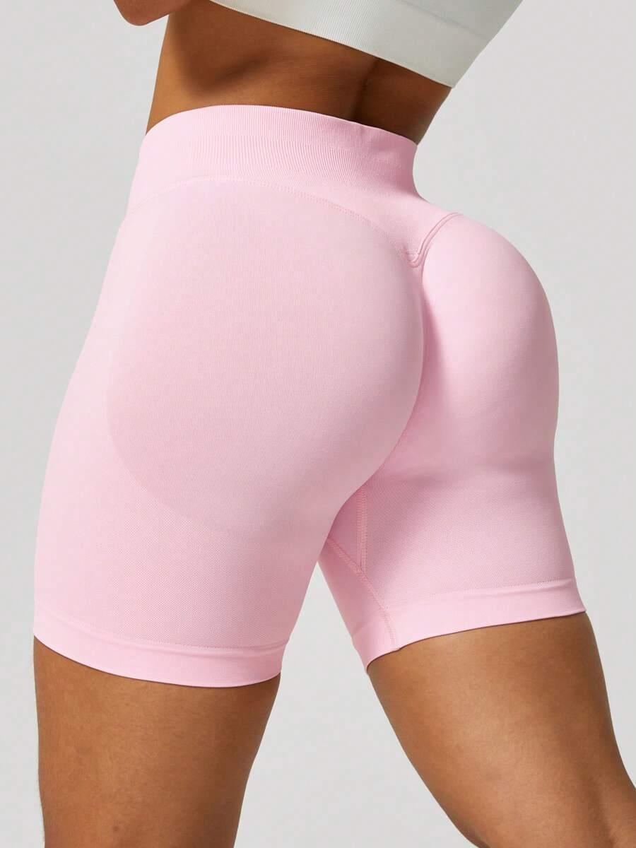 SHEIN RÓŻOWE SPODENKI SPORTOWE S06__XS