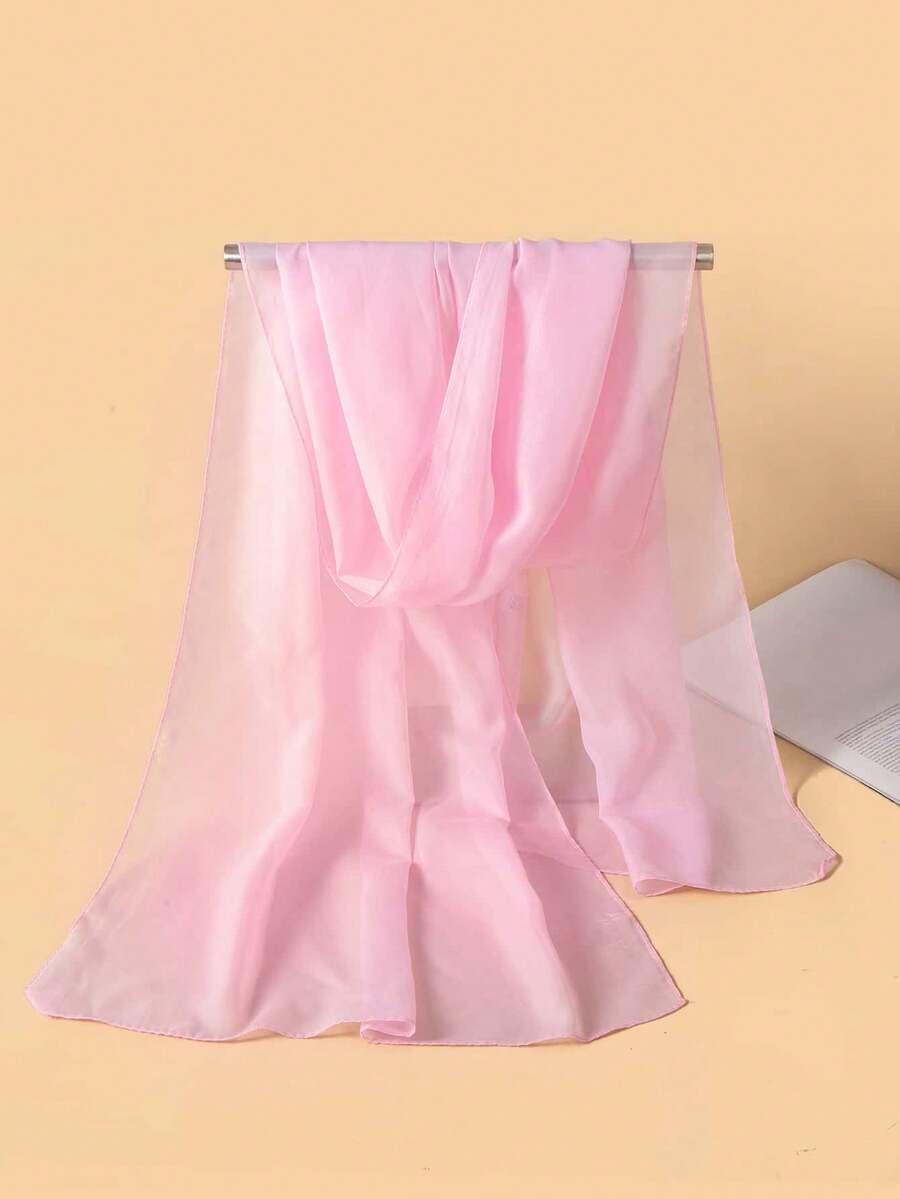 SHEIN RÓŻOWY GŁADKI SZAL S07__150