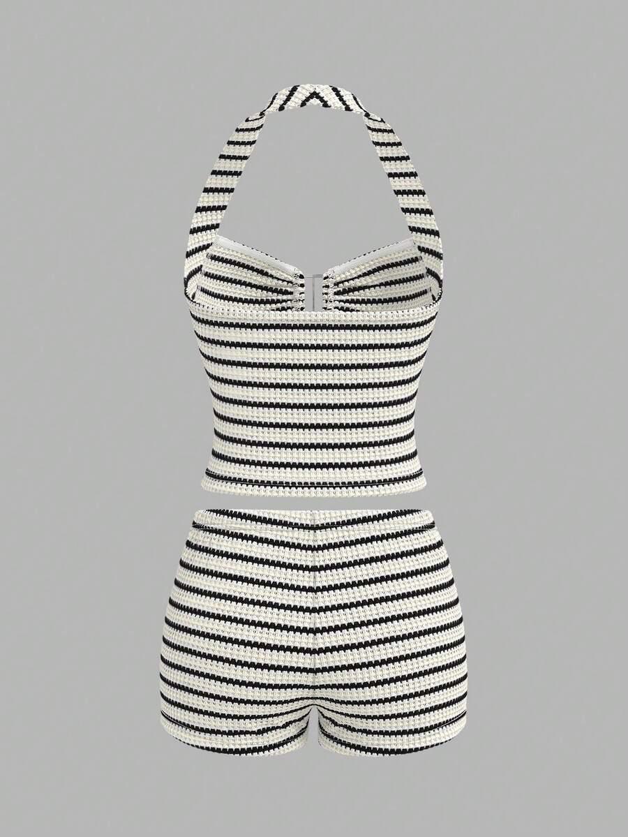 SHEIN TOP SPODENKI KOMPLET S06__M