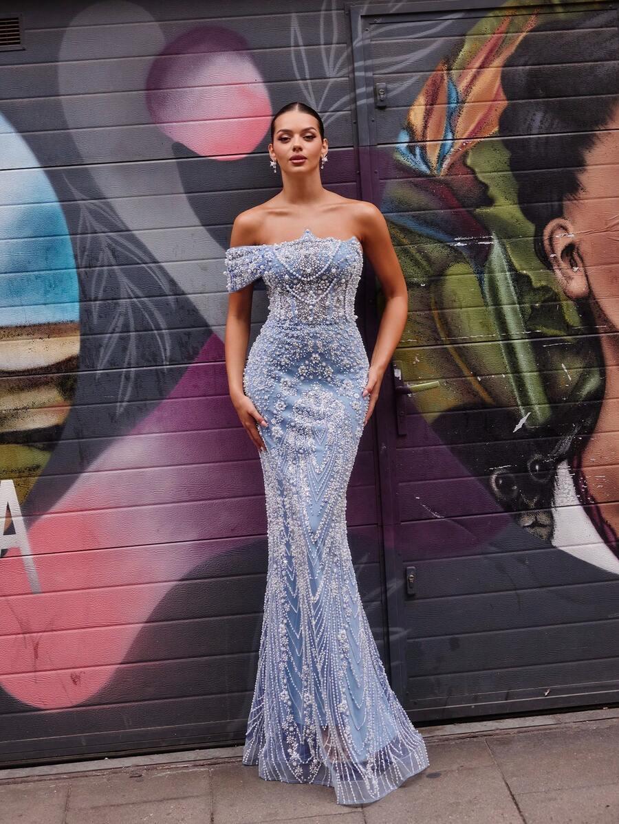 FAERIESTY NIEBIESKA MAXI SUKIENKA S06__M