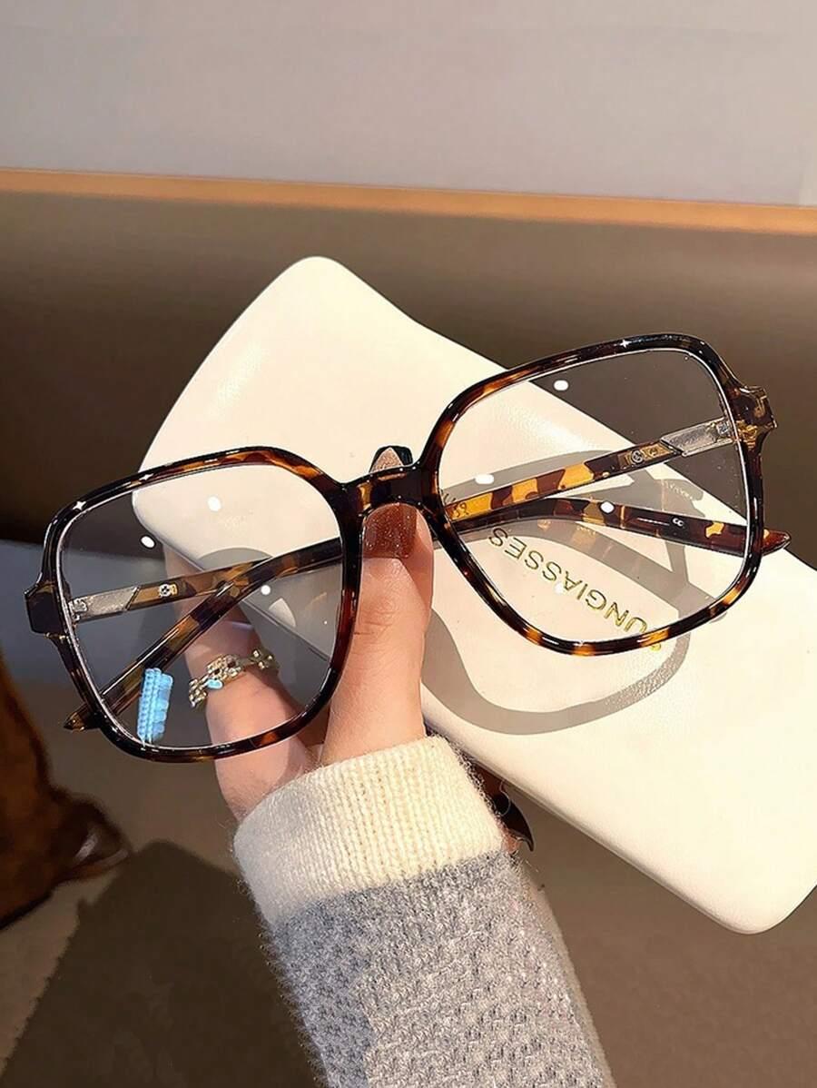 SHEIN OKULARY ZERÓWKI ANIMAL PRINT S07