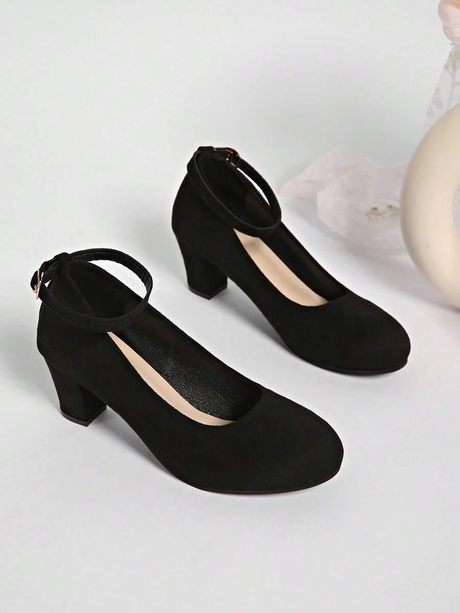 SHEIN CZARNE CZÓŁENKA IMITACJA ZAMSZU S06__37,5