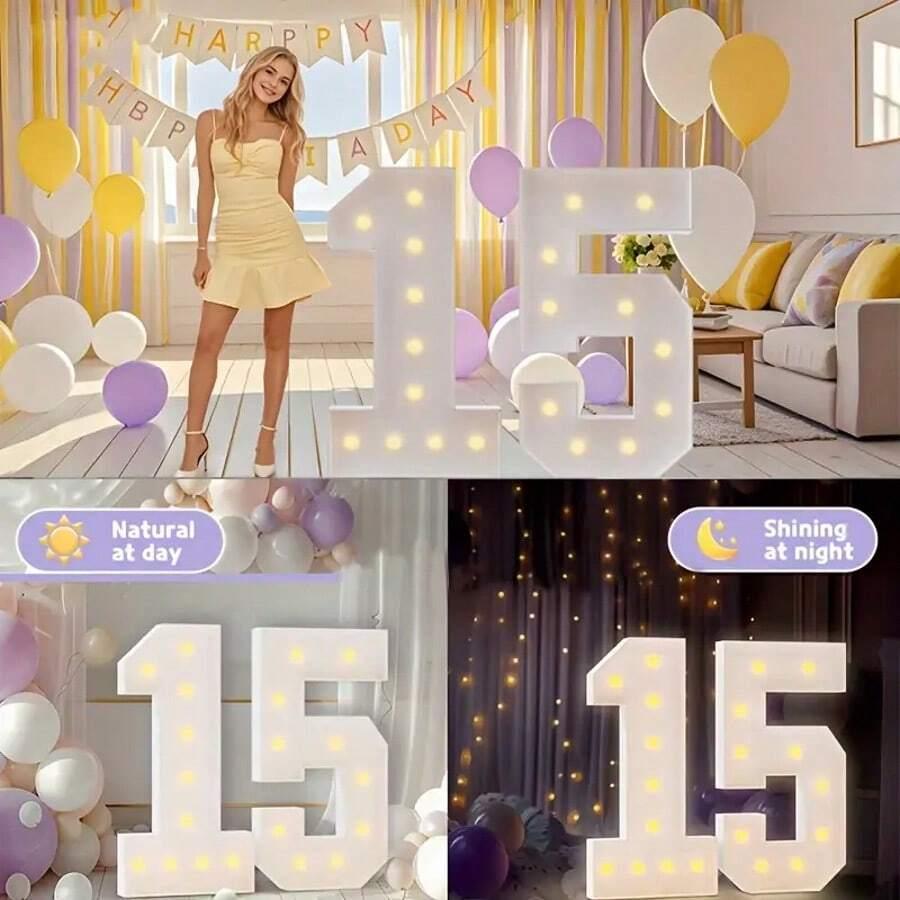 SHEIN PODŚWIETLANA RAMKA CYFRA 7 S07__91