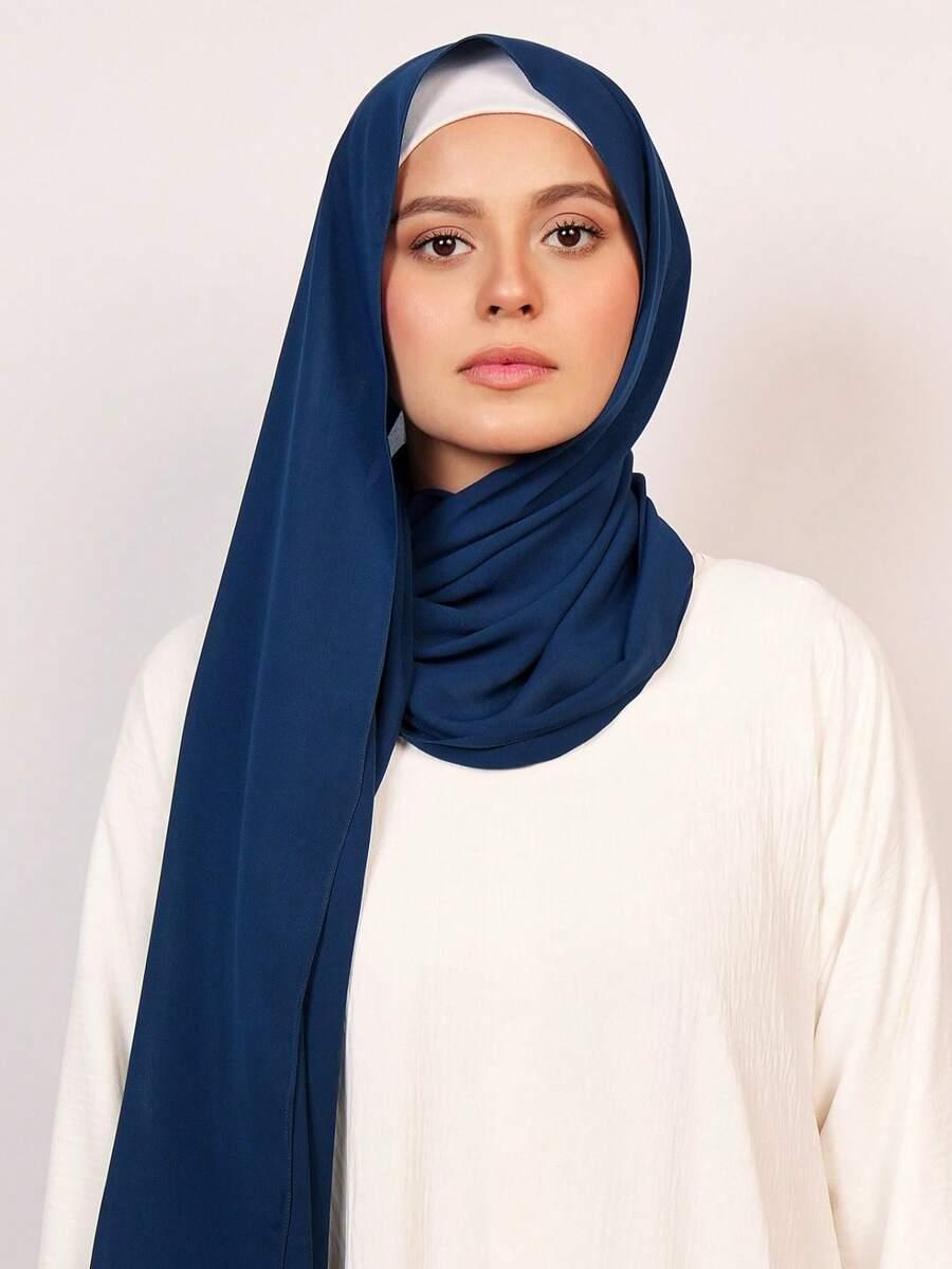 SHEIN GRANATOWA CHUSTA NA GŁOWĘ S07