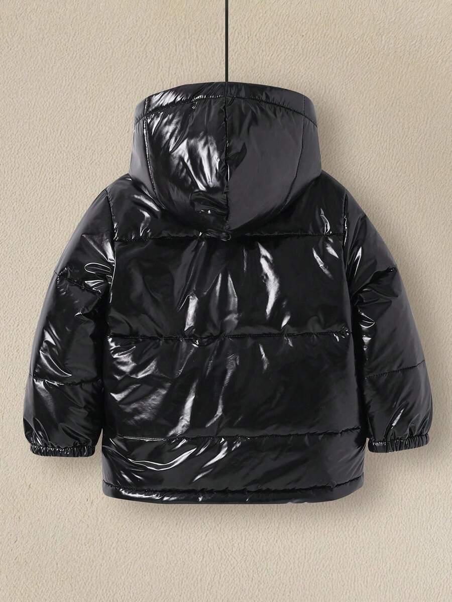 SHEIN CZARNA KURTKA KAPTUR W01__110-116CM