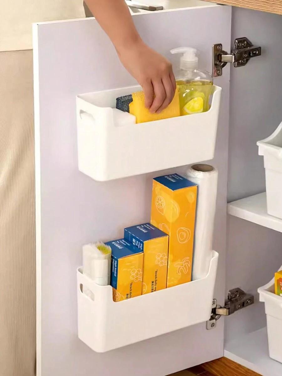 SHEIN BIAŁY ORGANIZER KUCHENNY S07__25,5X8,5X13,5CM