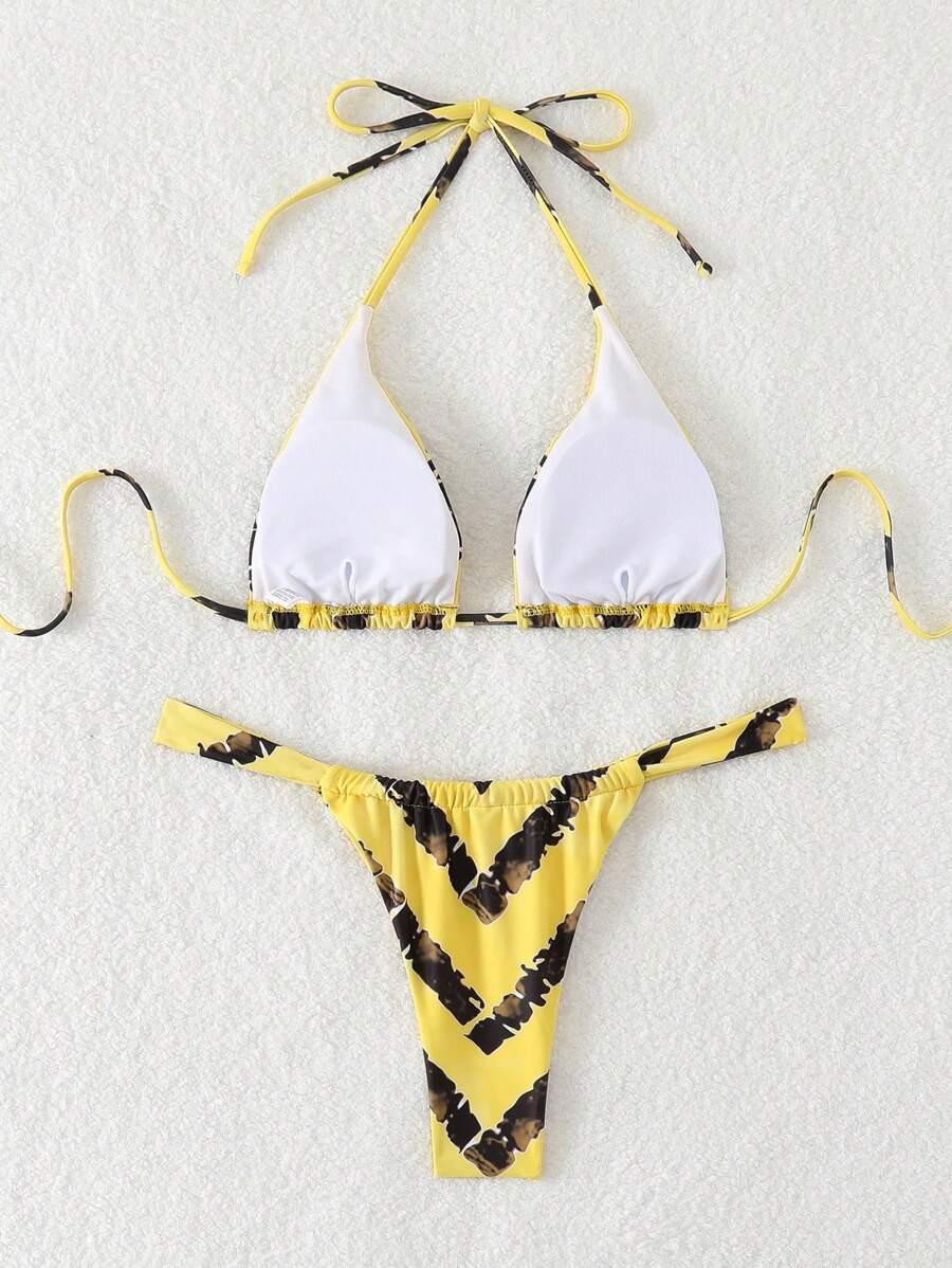SHEIN DWUCZĘŚCIOWY STRÓJ KĄPIELOWY S09__S