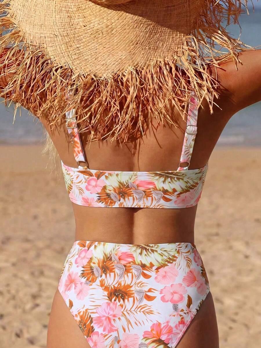 SHEIN DWUCZĘŚCIOWY STRÓJ KĄPIELOWY WZÓR S09__XL