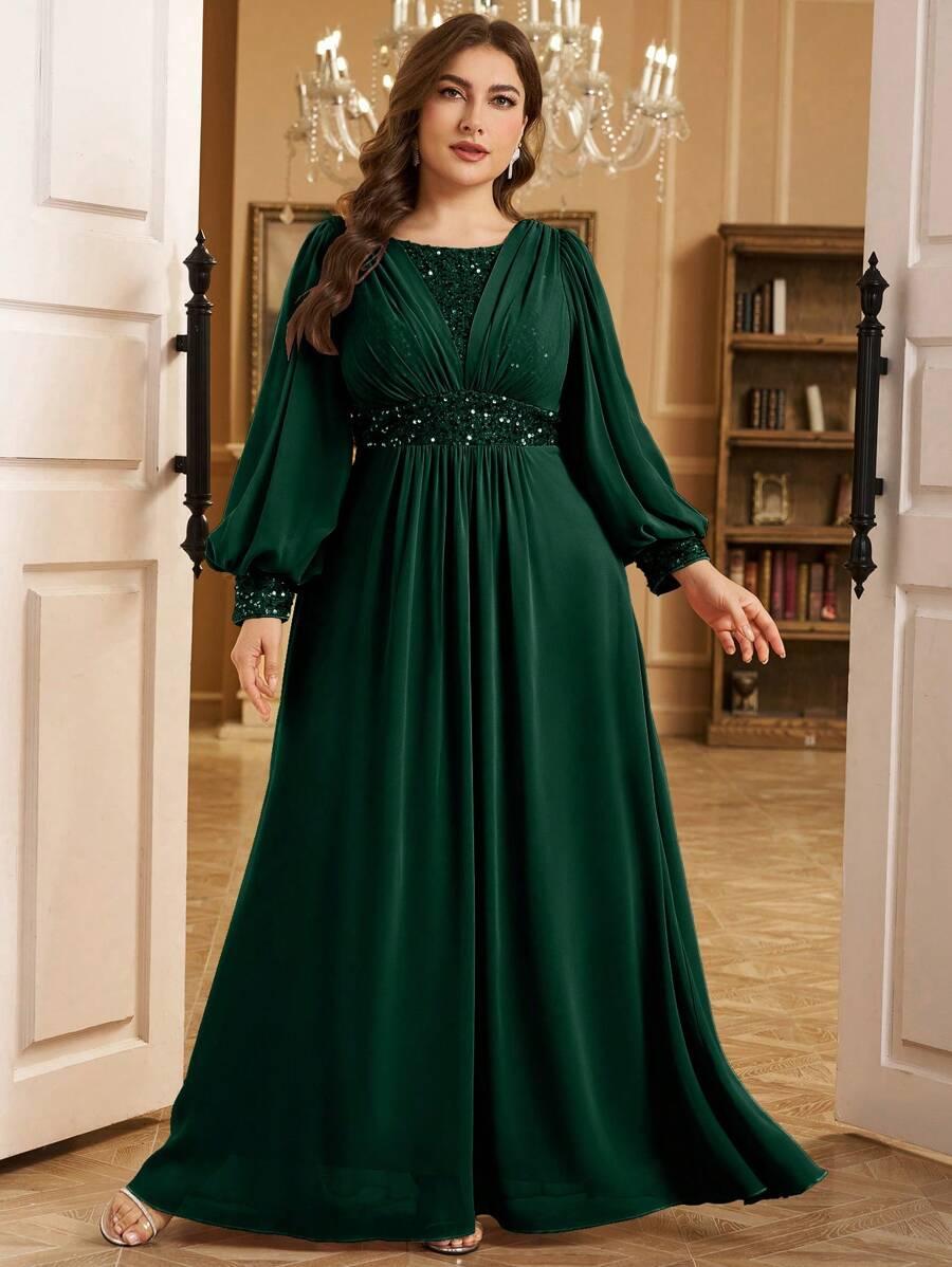 SHEIN ZIELONA SUKIENKA ZDOBIENIE S06__50