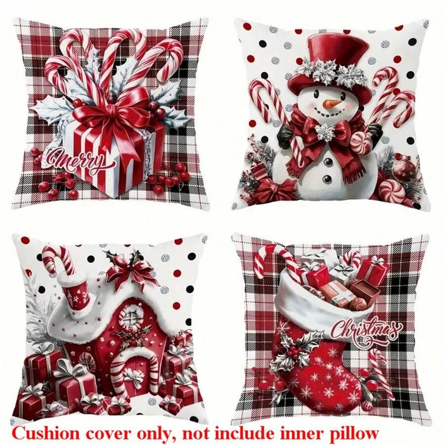 SHEIN ZESTAW POSZEWKI NA PODUSZKI 4-PACK S07__45X45CM