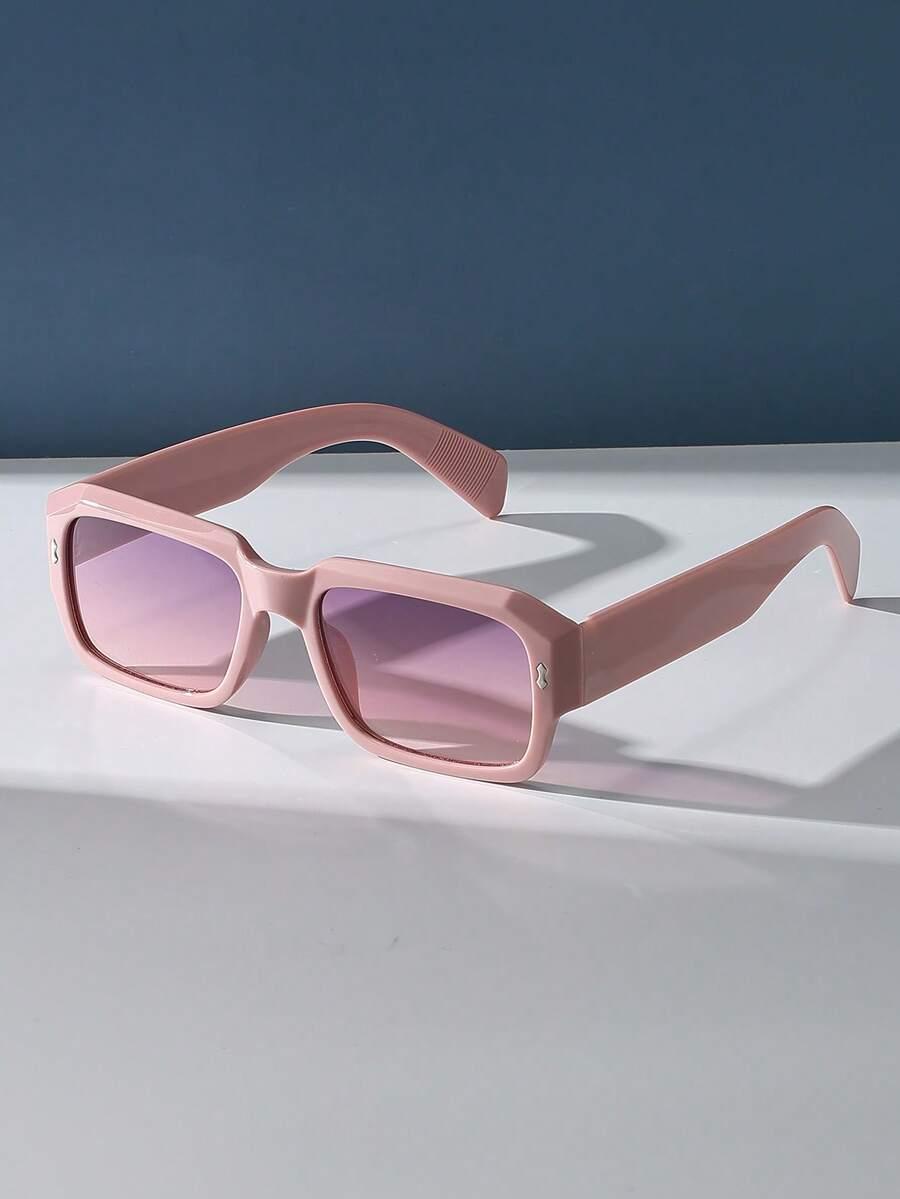 SHEIN RÓŻOWE OKULARY PRZECIWSŁONECZNE S07__