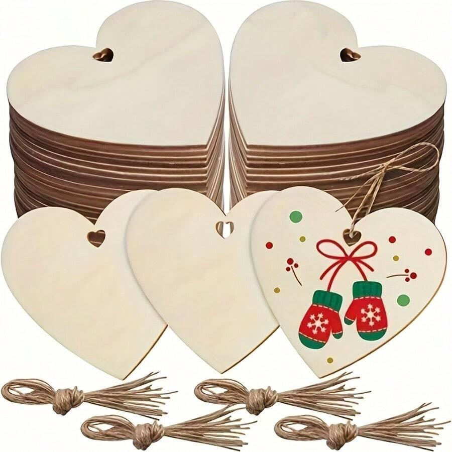 SHEIN DREWNIANE SERCE ZAWIESZKA 20-PACK S07__8X8