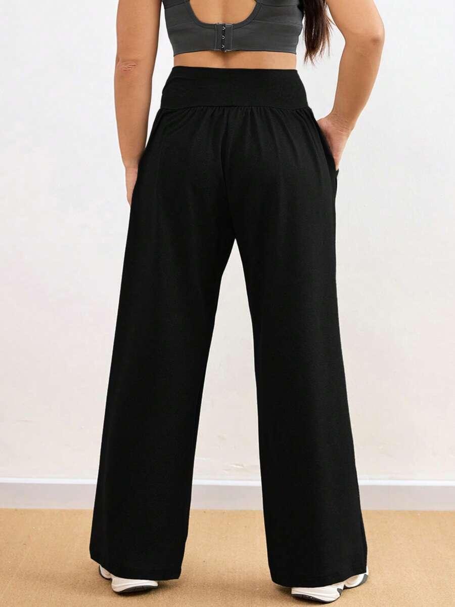 SHEIN CZARNE SPODNIE PROSTE NOGAWKI S06__48