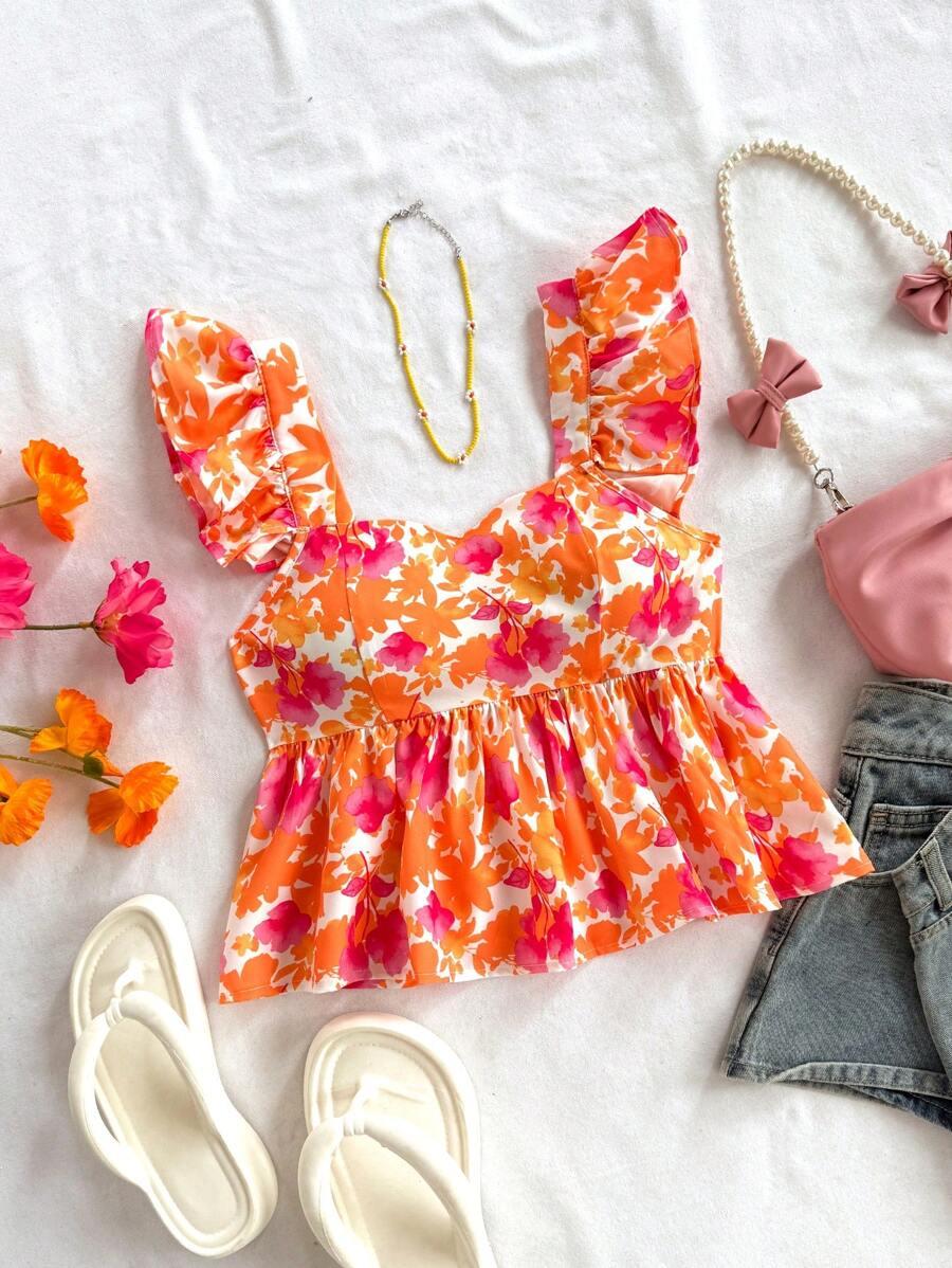 SHEIN TOP BEZ RĘKAWÓW WZÓR S06__M
