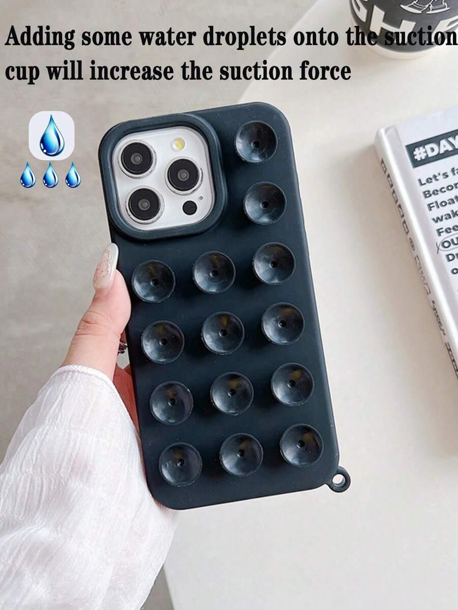 SHEIN CZARNE ETUI NA TELEFON PRZYSSAWKI S07__IPHONE 17 PRO MAX