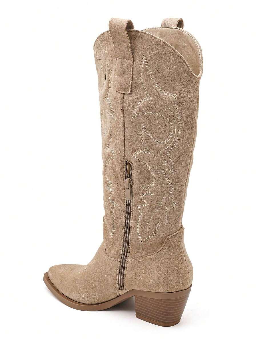 SHEIN BEŻOWE KOZAKI KOWBOJKI W01__39