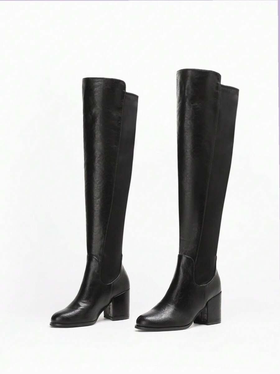 SHEIN CZARNE KOZAKI OBCAS W01__35,5