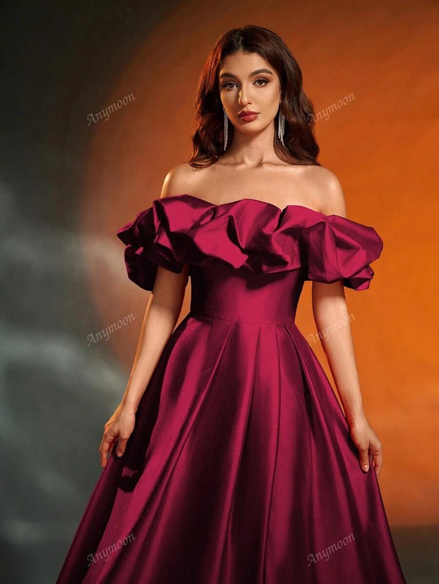 SHEIN CZERWONA MAXI SUKIENKA S06__L