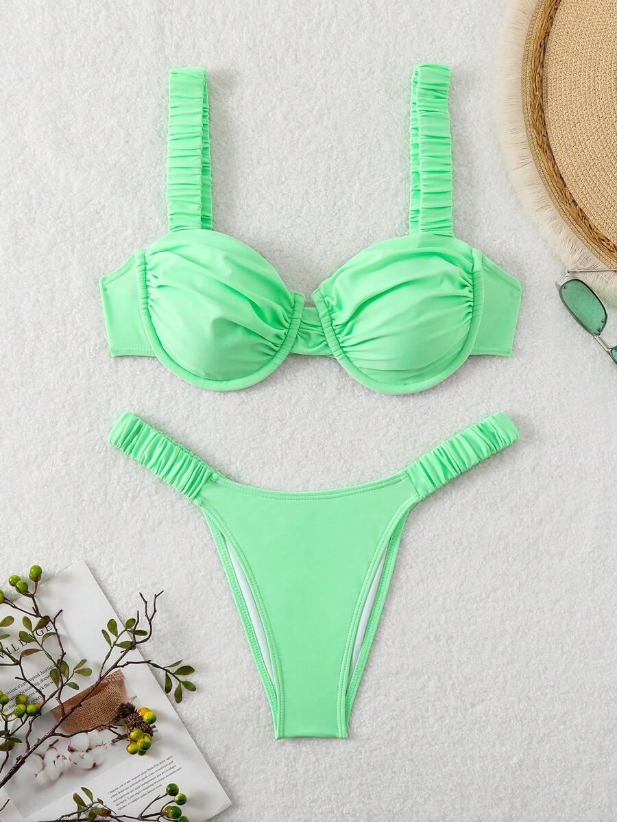 SHEIN DWUCZĘŚCIOWY STRÓJ KĄPIELOWY S09__S