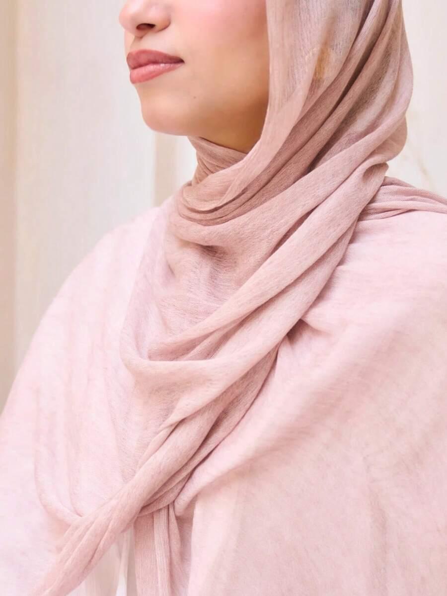 SHEIN RÓŻOWA CHUSTA HIDŻAB S07