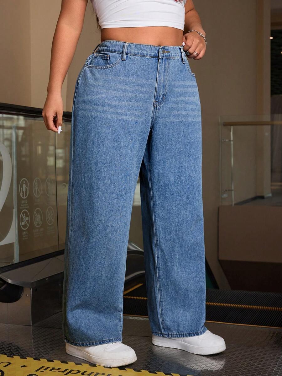 SHEIN NIEBIESKIE SPODNIE JEANS S06__48