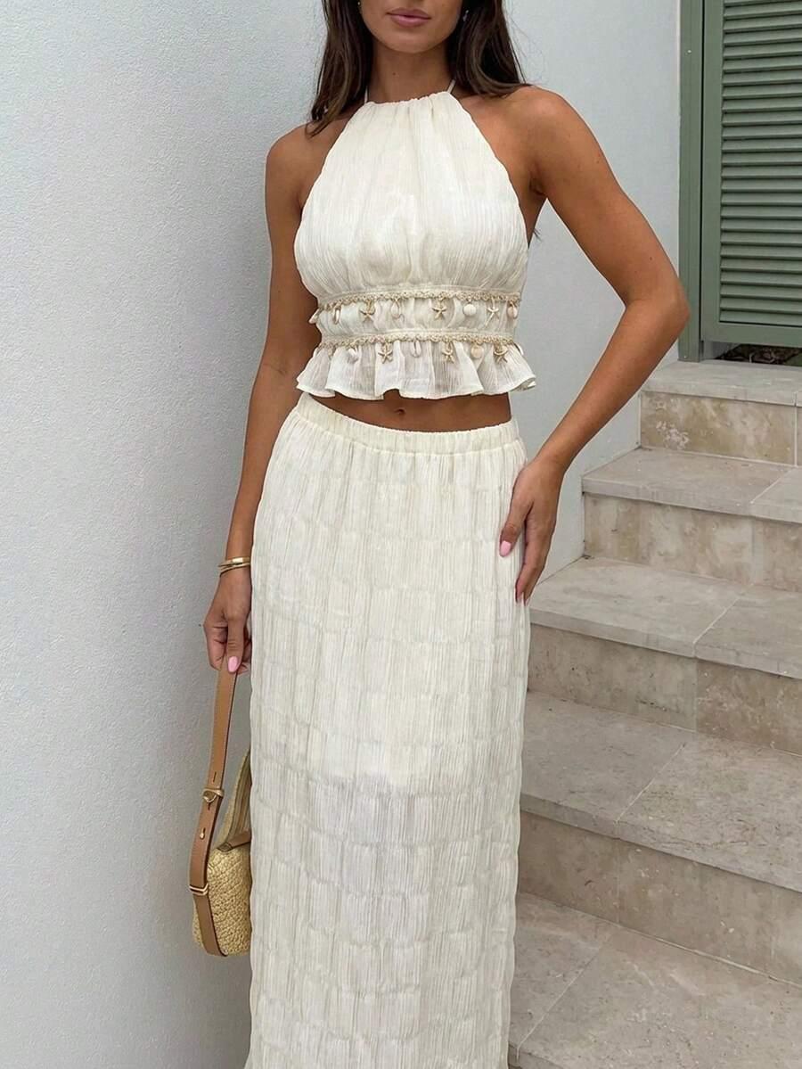 SHEIN ŻÓŁTA MAXI SPÓDNICA S06__M