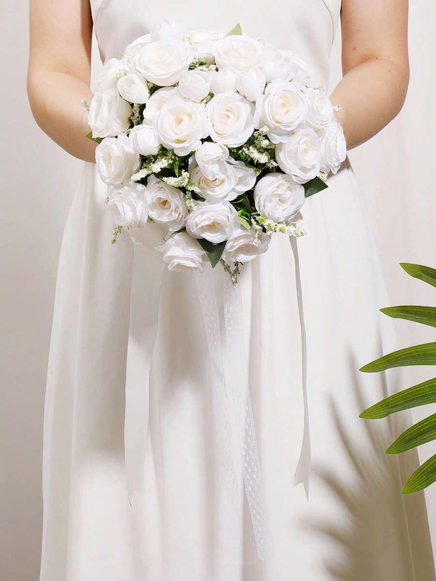 SHEIN BIAŁY BUKIET ŚLUBNY S07