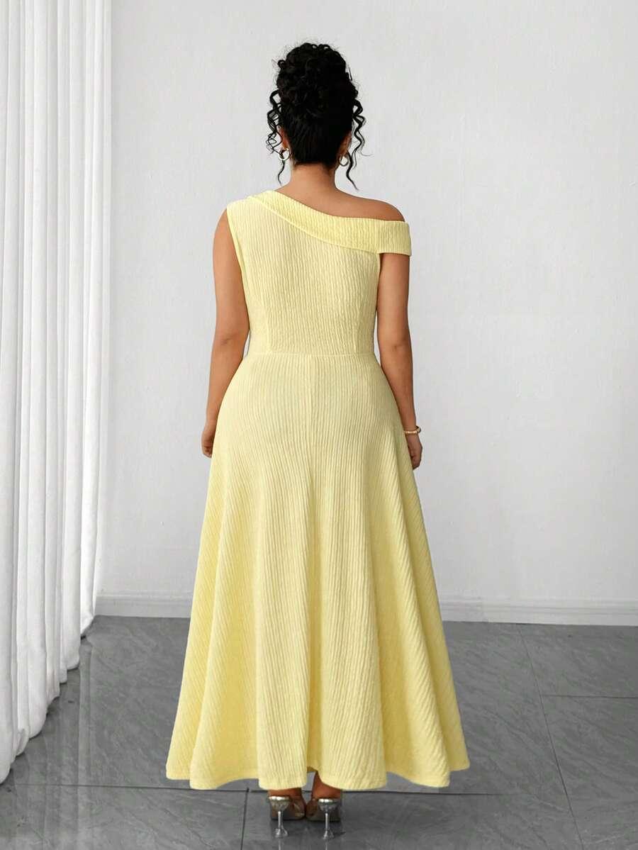 ELENZGA ŻÓŁTA MAXI SUKIENKA S06__48
