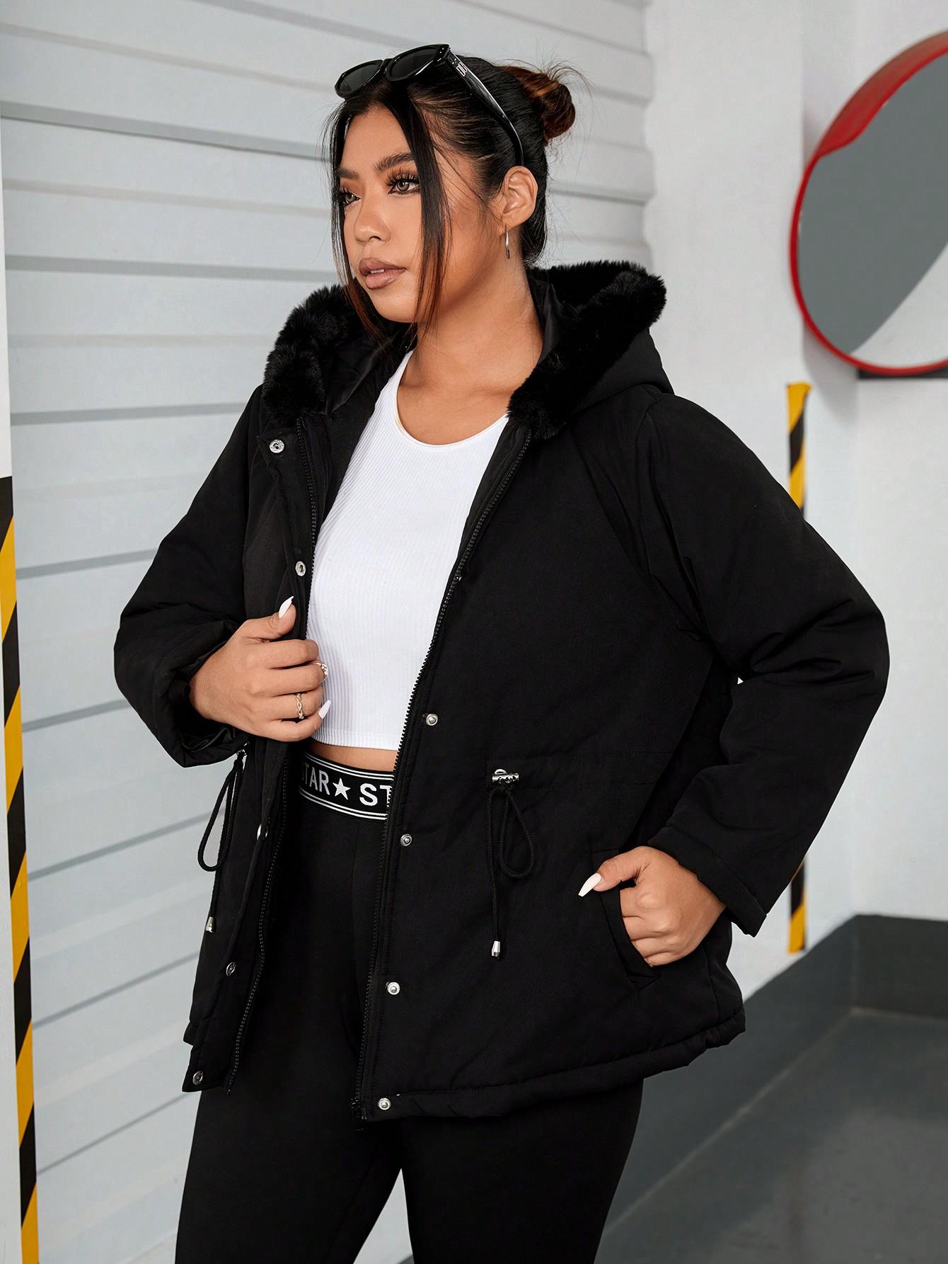SHEIN CZARNA KURTKA KAPTUR W01__46