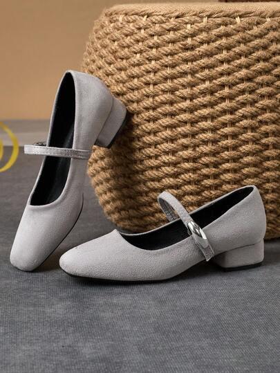 SHEIN SZARE CZÓŁENKA IMITACJA ZAMSZU S06__37,5