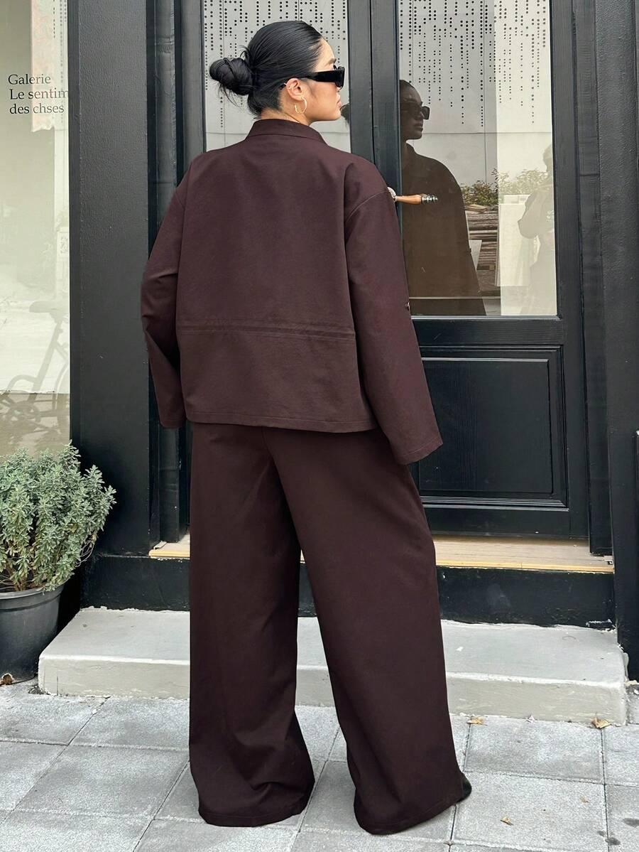 SHEIN BORDOWE SPODNIE CASUAL S09__48