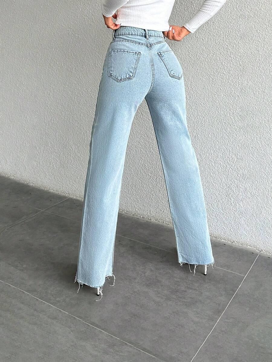 EURMUSE NIEBIESKIE SPODNIE JEANS S06__M
