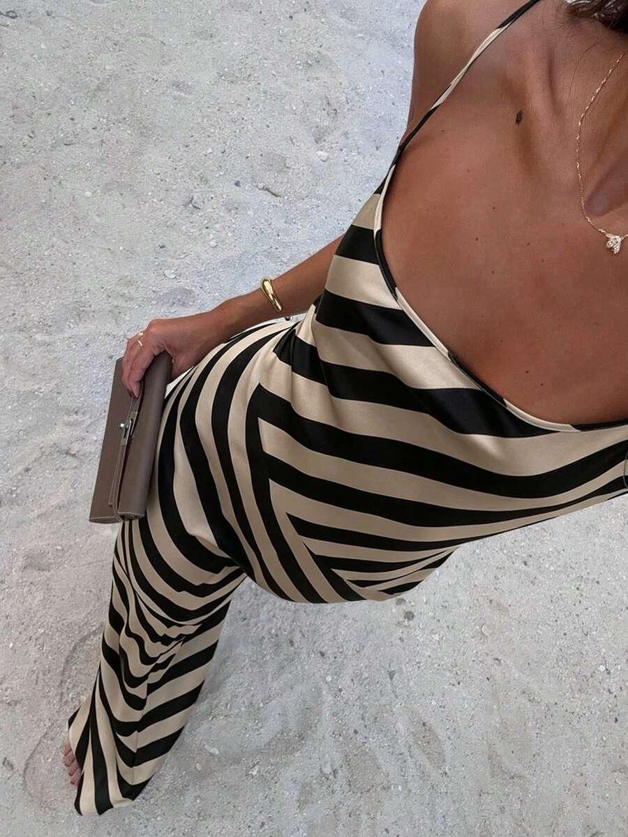 SHEIN MAXI SUKIENKA NA RAMIĄCZKACH PASKI PK01__XS