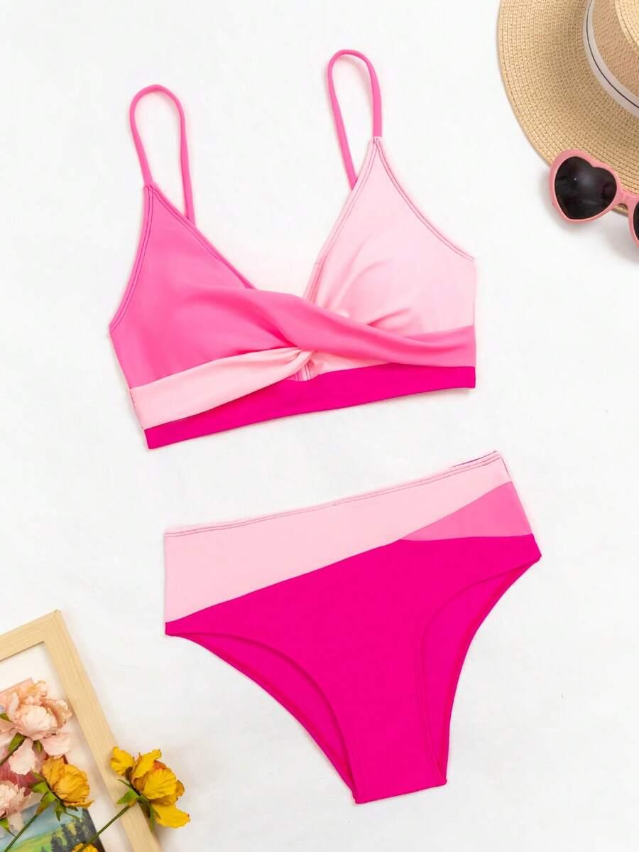 SHEIN DWUCZĘŚCIOWY STRÓJ KĄPIELOWY S09__M