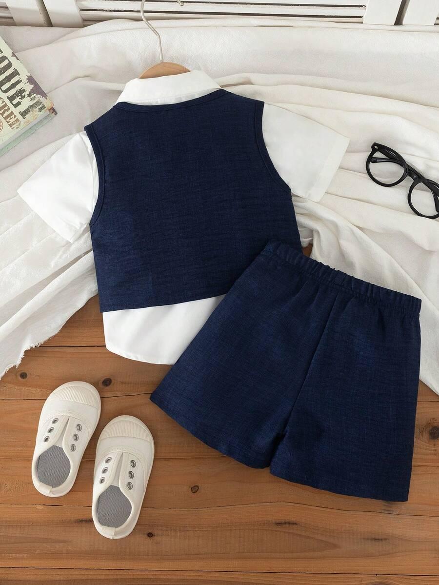 SHEIN KAMIZELKA SPODNIE KOMPLET S09__74-80CM