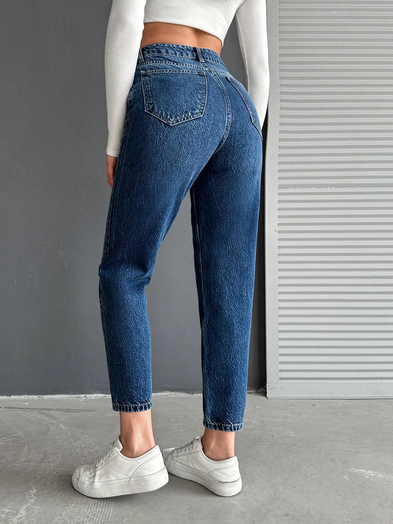 SHEIN SPODNIE MOM JEANS S06__M