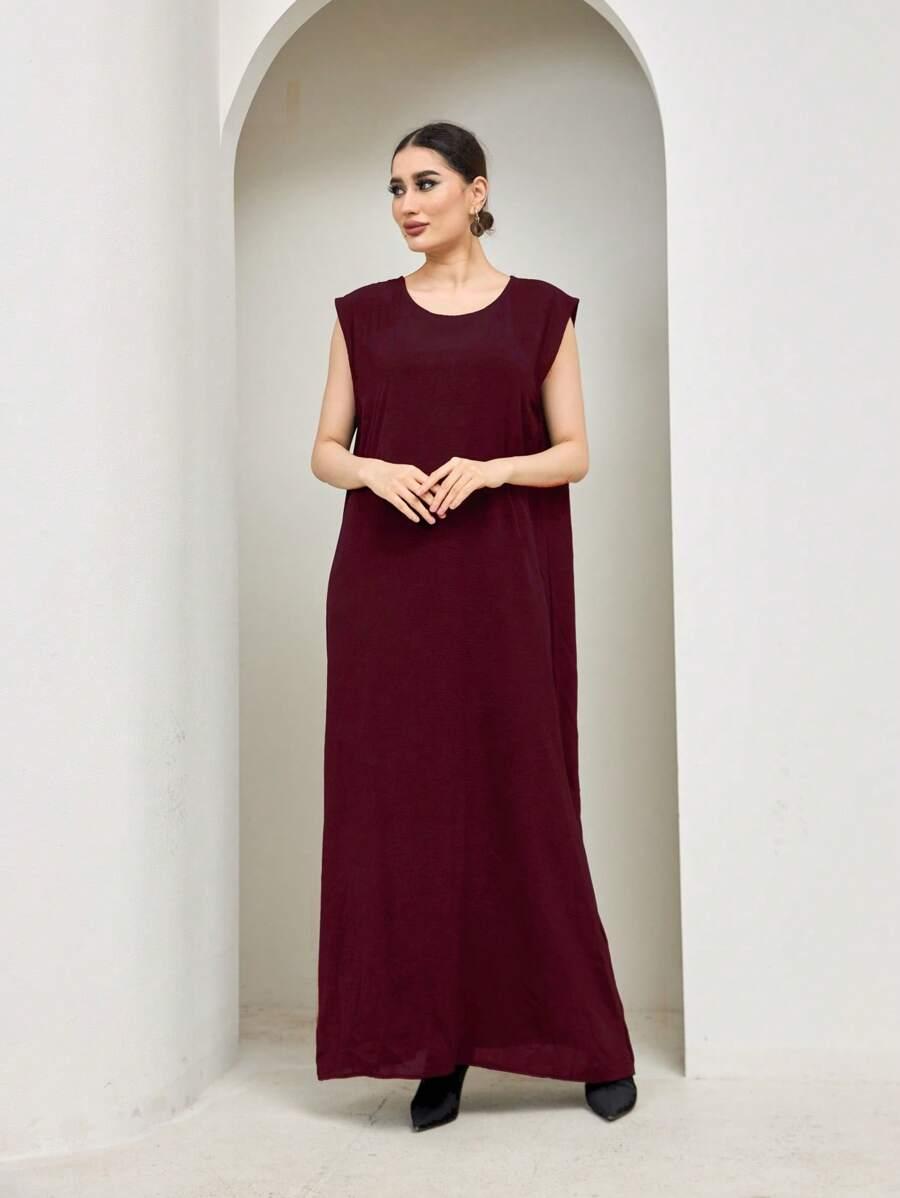 SHEIN BIAŁA SUKIENKA BEZ RĘKAWÓW PK01__OS