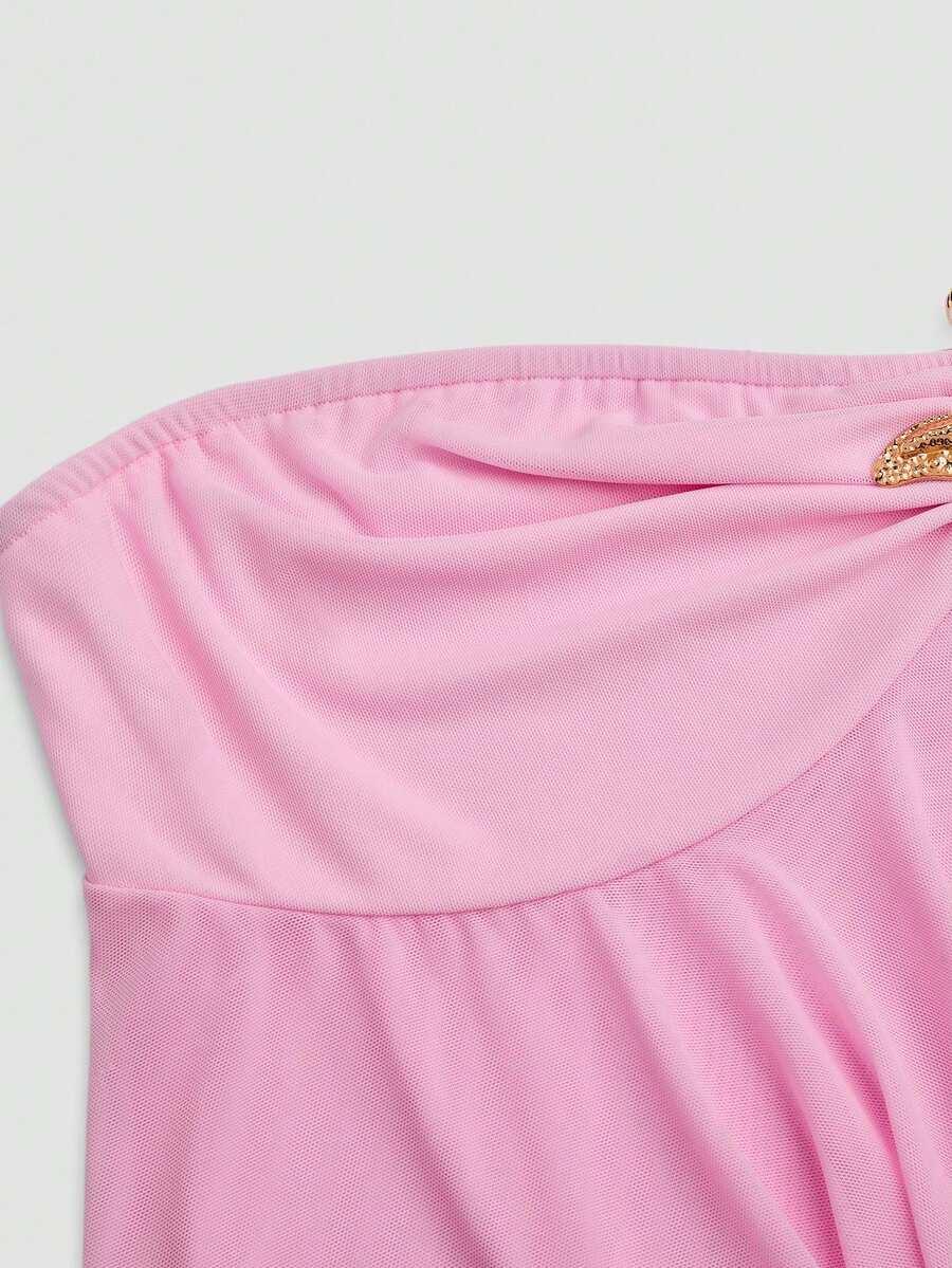 SWEETRA RÓŻOWY TOP ODKRYTE RAMIONA S06__46