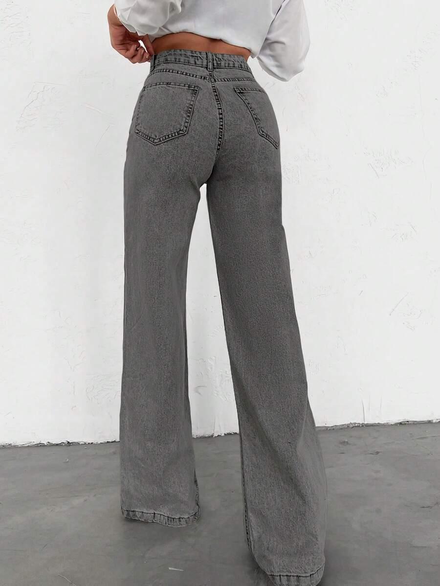 SHEIN SZARE SPODNIE JEANS S06__M