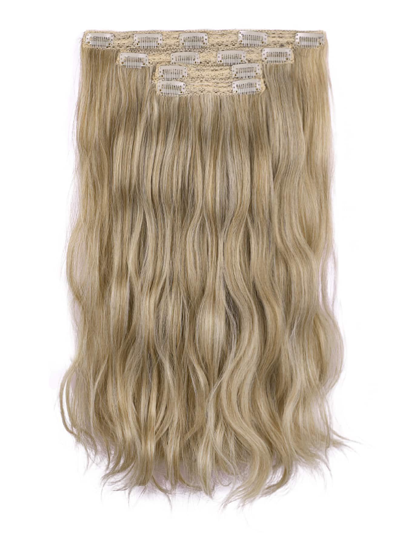 SHEIN BLOND DOCZEPIANE WŁOSY S07__50CM