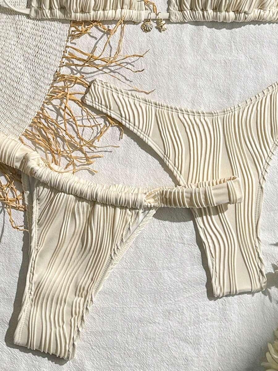 SHEIN TRZYCZĘŚCIOWY STRÓJ KĄPIELOWY S09__M