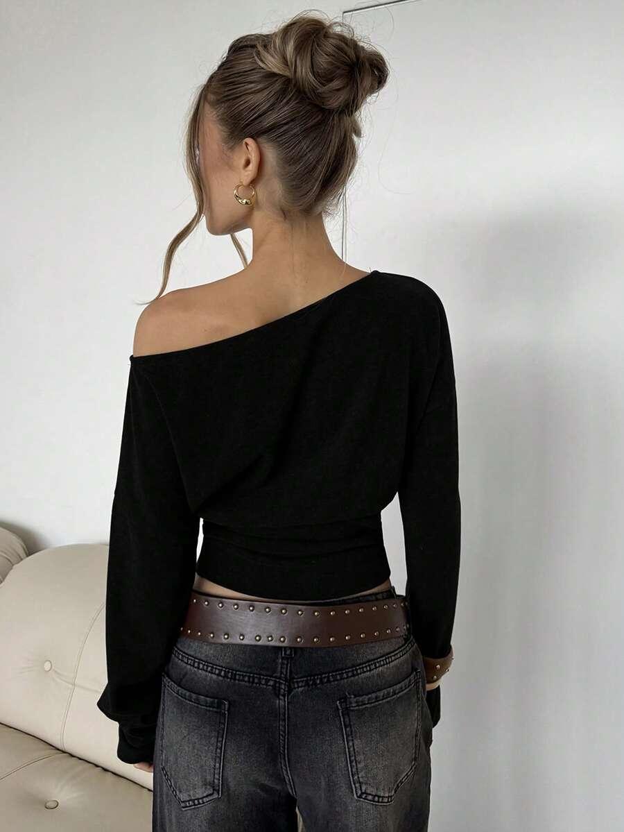 SHEIN BLUZKA DŁUGI RĘKAW S06__XS