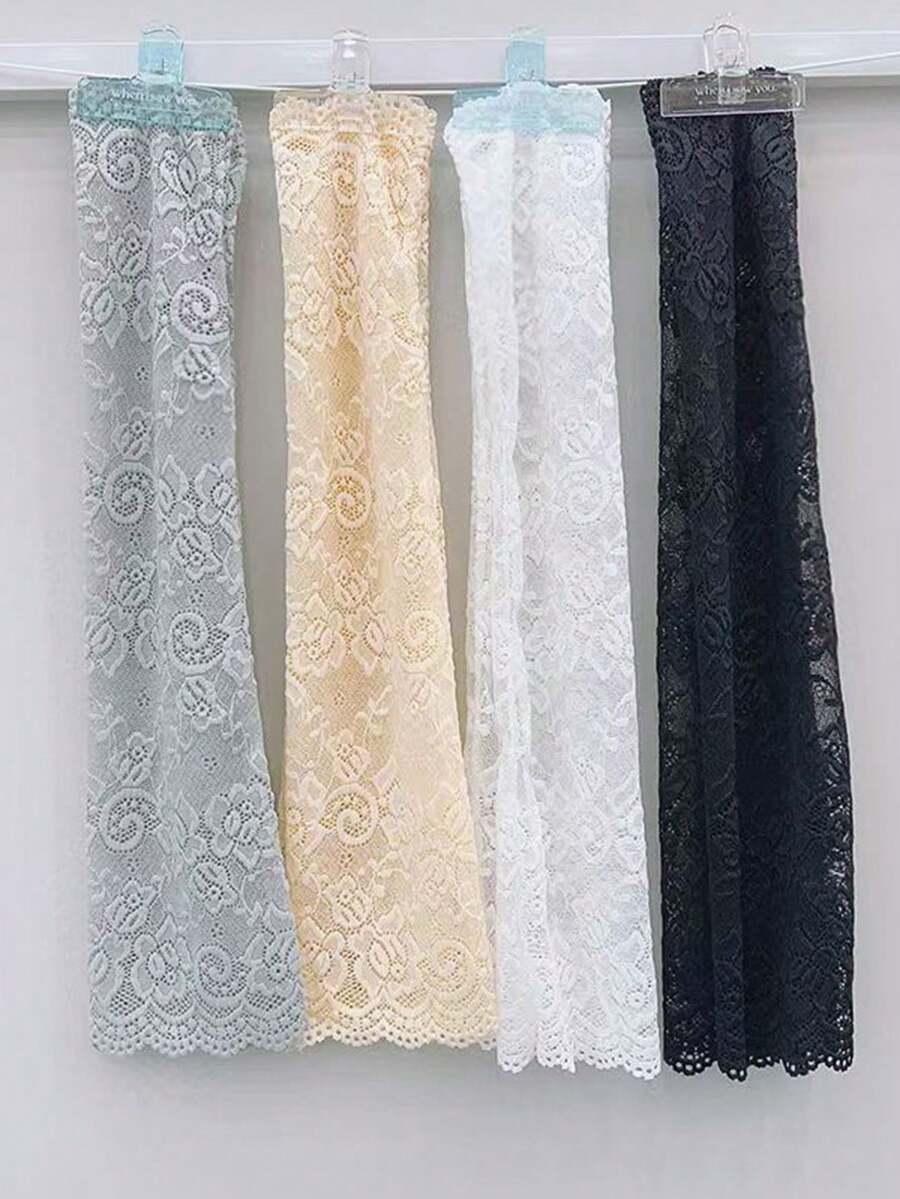 SHEIN BIAŁE RĘKAWY KORONKA S07__