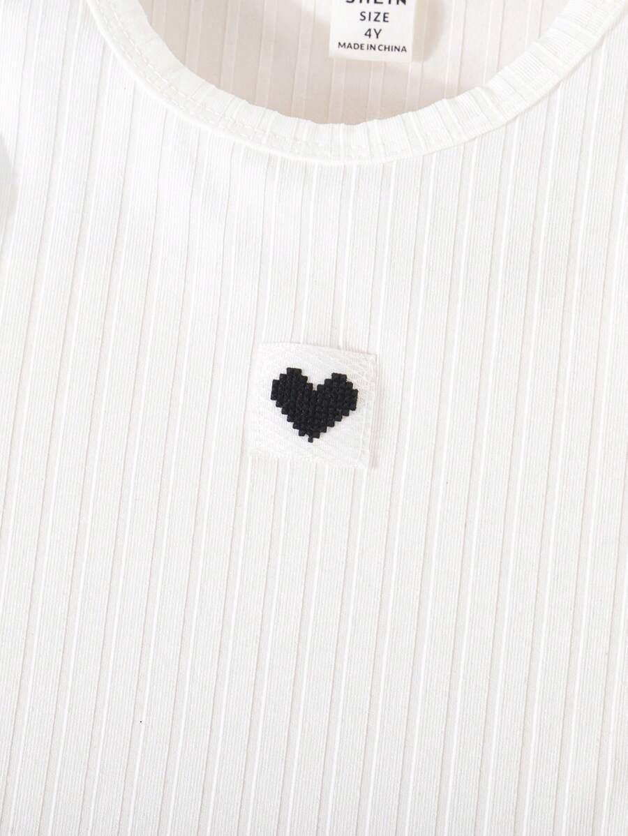 SHEIN SWETER SPÓDNICA PASEK KOMPLET S06__116-122