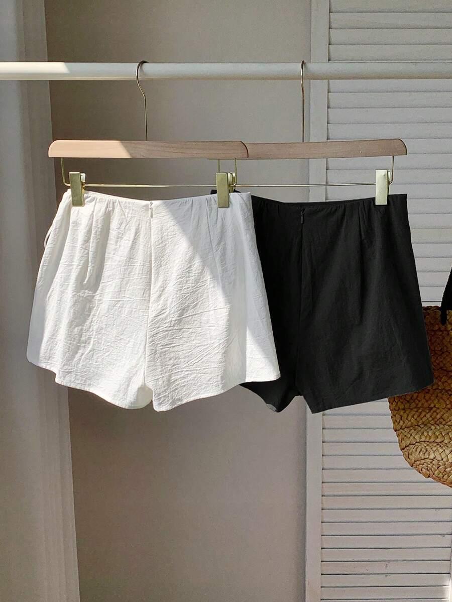 SHEIN SPÓDNICO-SPODENKI WIĄZANIE 2-PACK S06__L