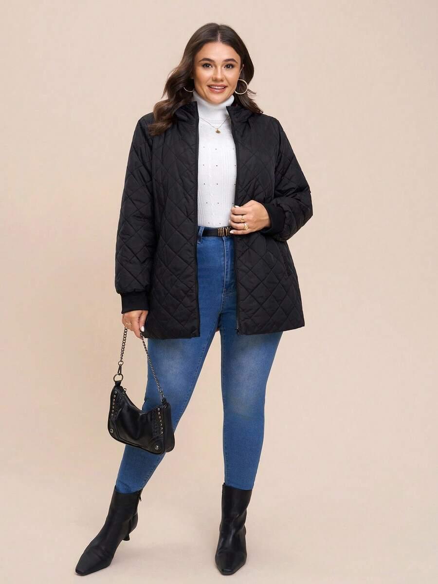 SHEIN CZARNA PIKOWANA KURTKA W01__48