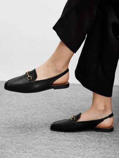 SHEIN CZARNE PÓŁBUTY ZDOBIENIE S06__37
