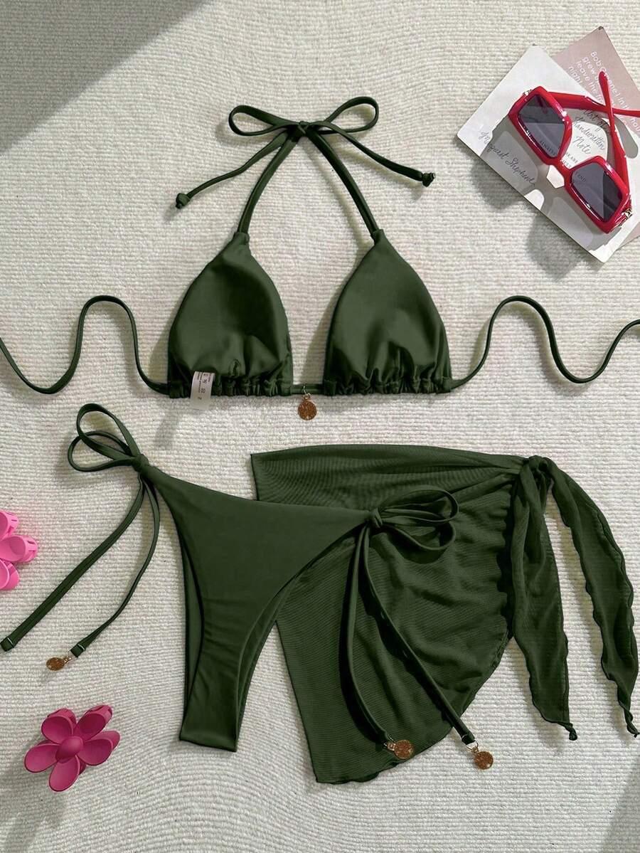 SWIM VCAY DWUCZĘŚCIOWY STRÓJ KĄPIELOWY PAREO KOMPLET S09__S